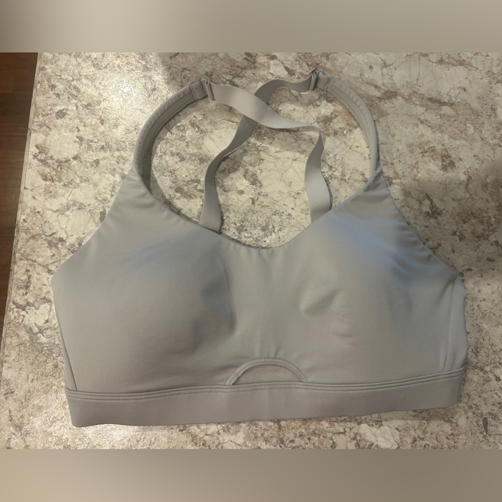 Victoria's Secret Victoria Sport Wireless Crossback Sports Bra Light Gray Large